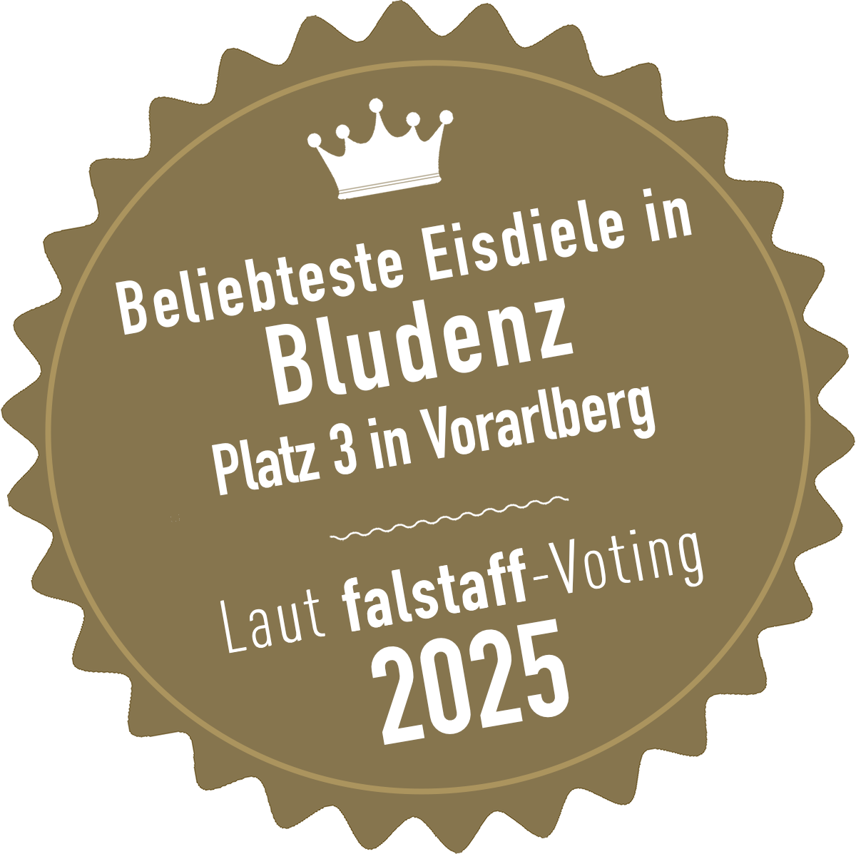 Fastaff Sticker Beste Eisdiele in Bludenz