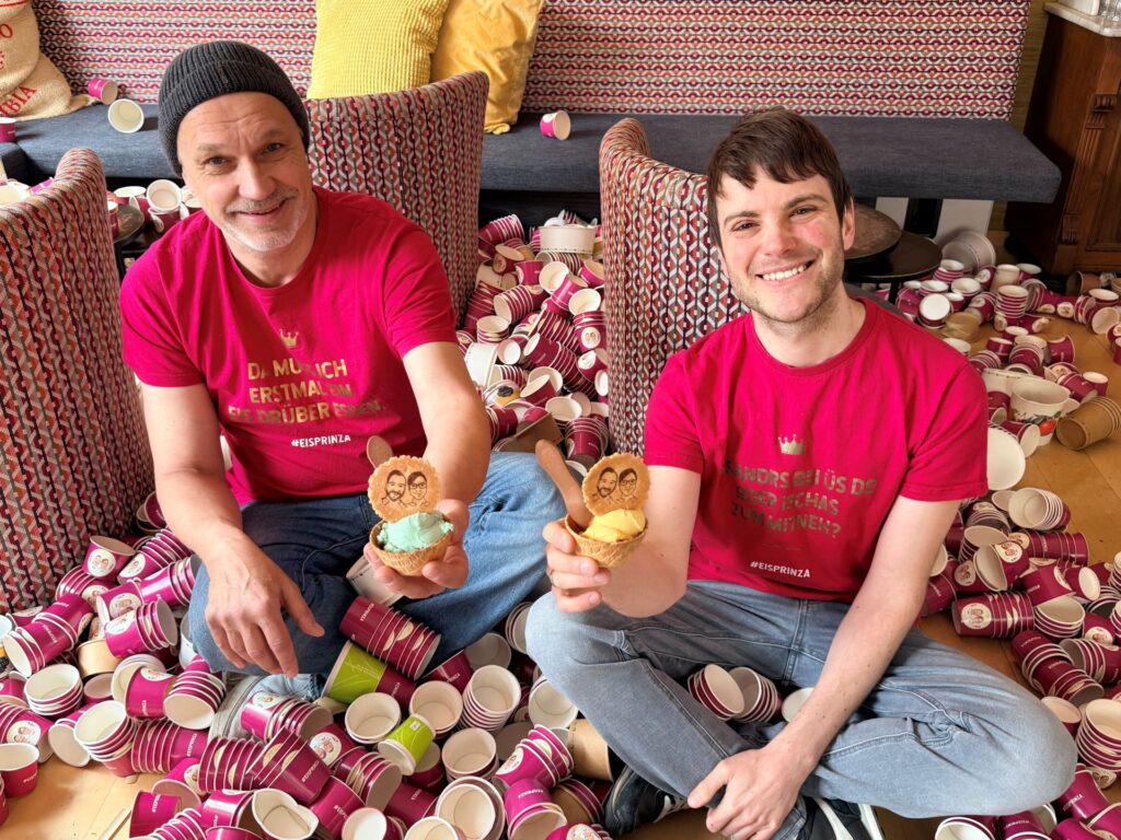 kein Einweg mehr - Aktion mit Becherberg